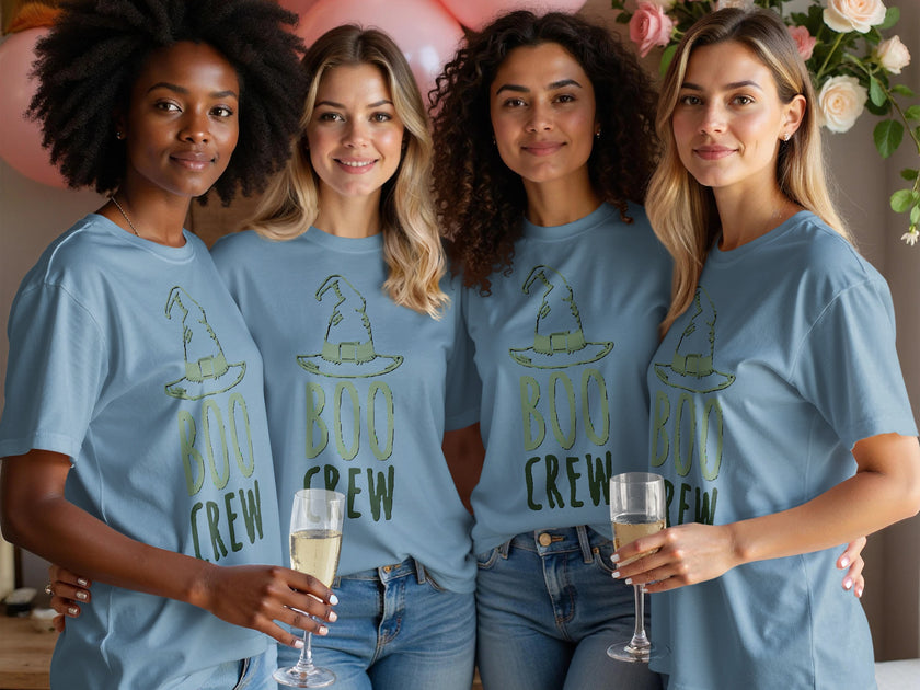 Boo Crew Witch Hat Halloween Party Shirt product