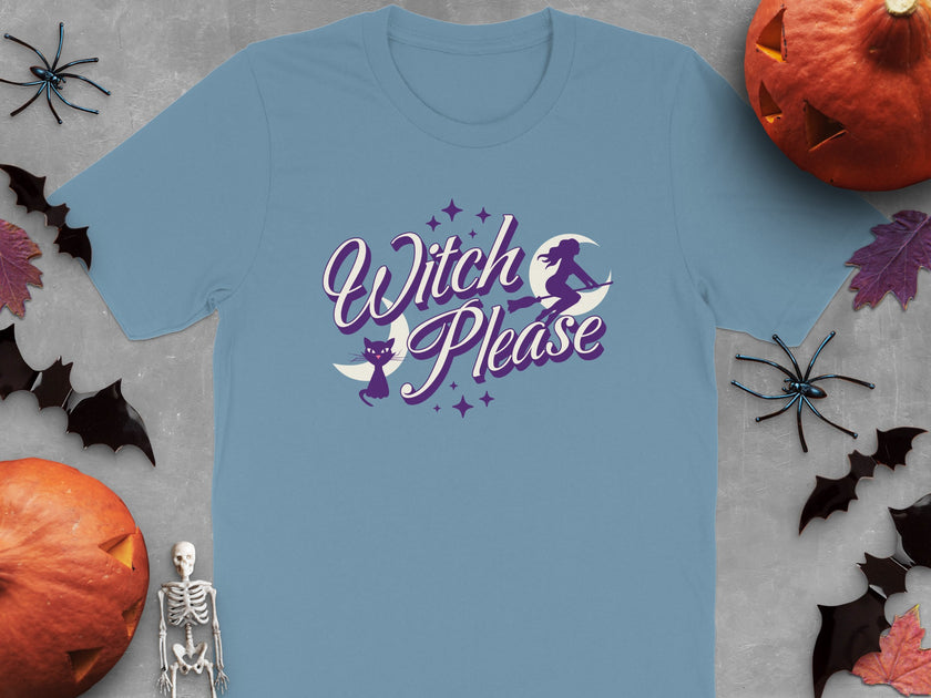 Witch Please Bats Pumpkins Skeletons Product Type