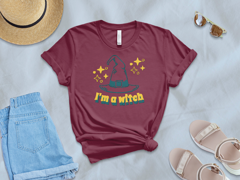 I'm a Witch Graphic Tee Casual Wear Shirt product type