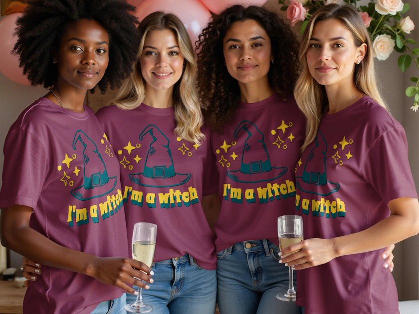 I'm a Witch Graphic Halloween Theme T-Shirt product