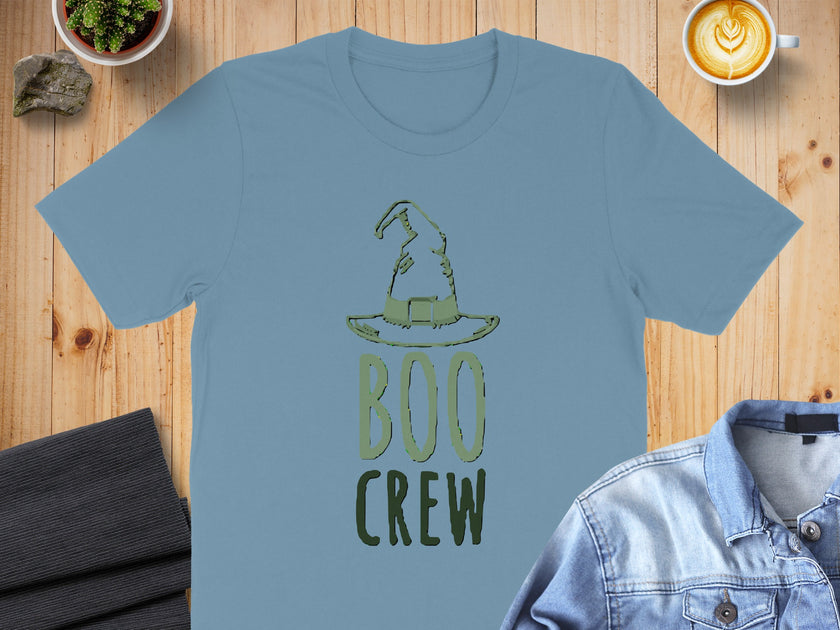 Boo Crew Witch Hat Graphic Design Shirt product
