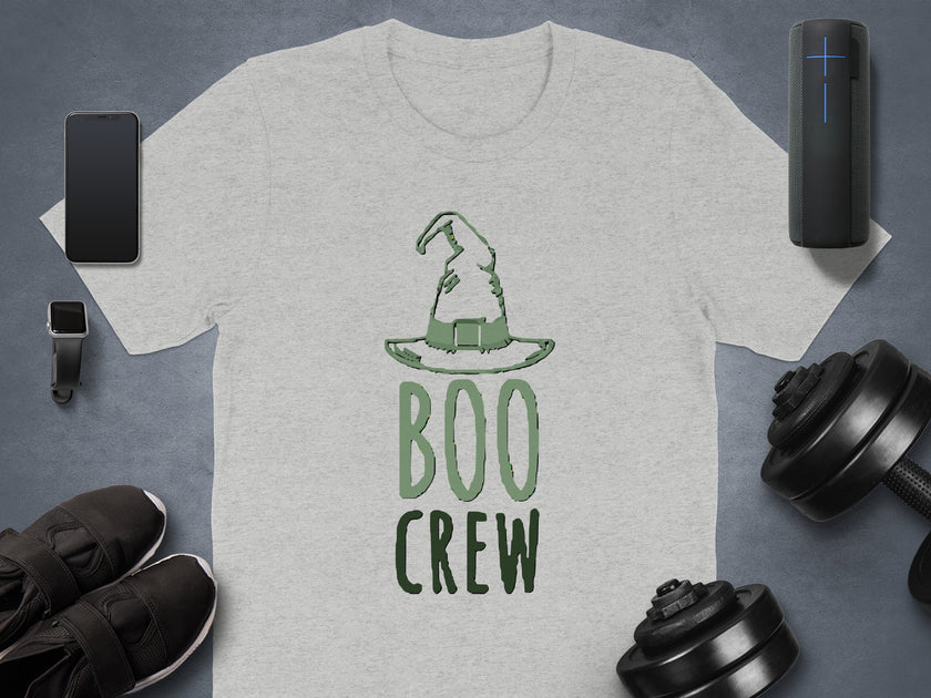 Halloween Witch Hat Boo Crew Graphic T-Shirt Product