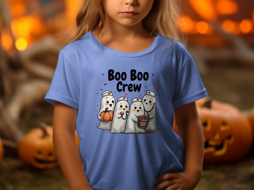 Toddler Tee - Boo Boo Crew of Nurse Ghosts Design
