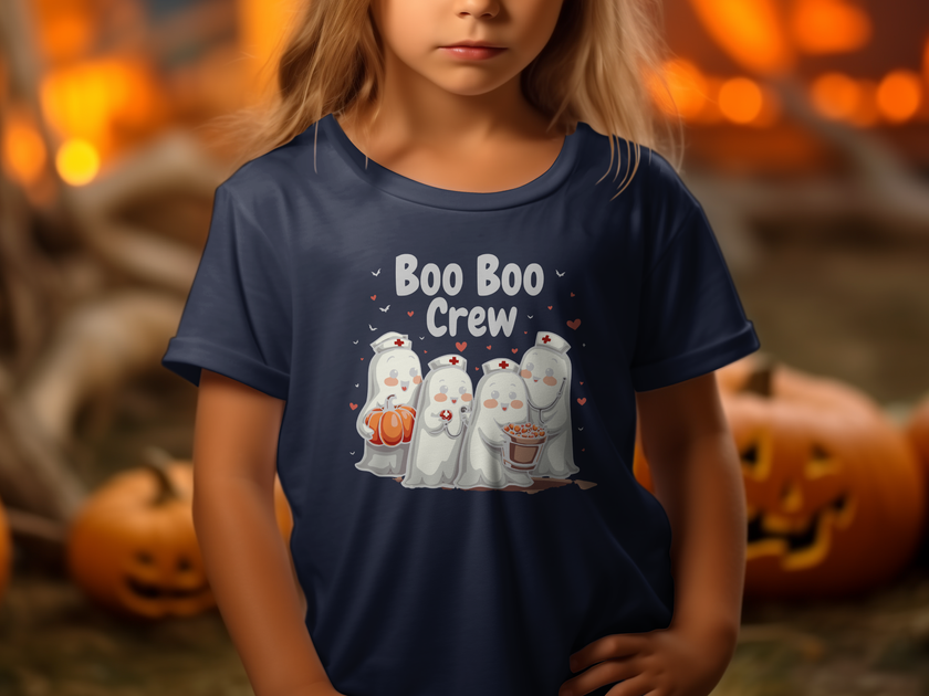 Toddler Tee - Boo Boo Crew of Nurse Ghosts Design