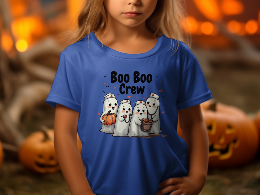 Toddler Tee - Boo Boo Crew of Nurse Ghosts Design