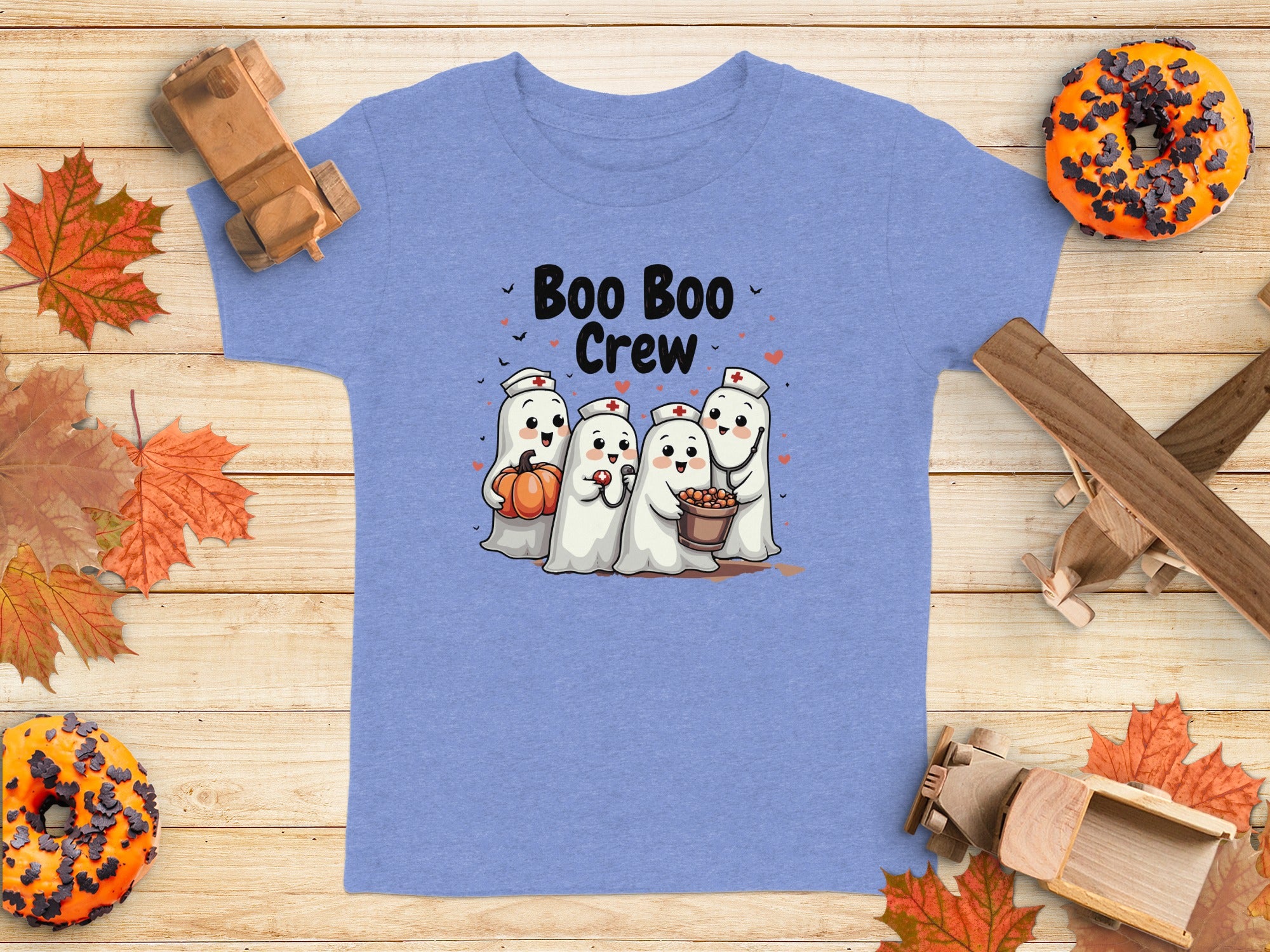 Toddler Tee - Boo Boo Crew of Nurse Ghosts Design