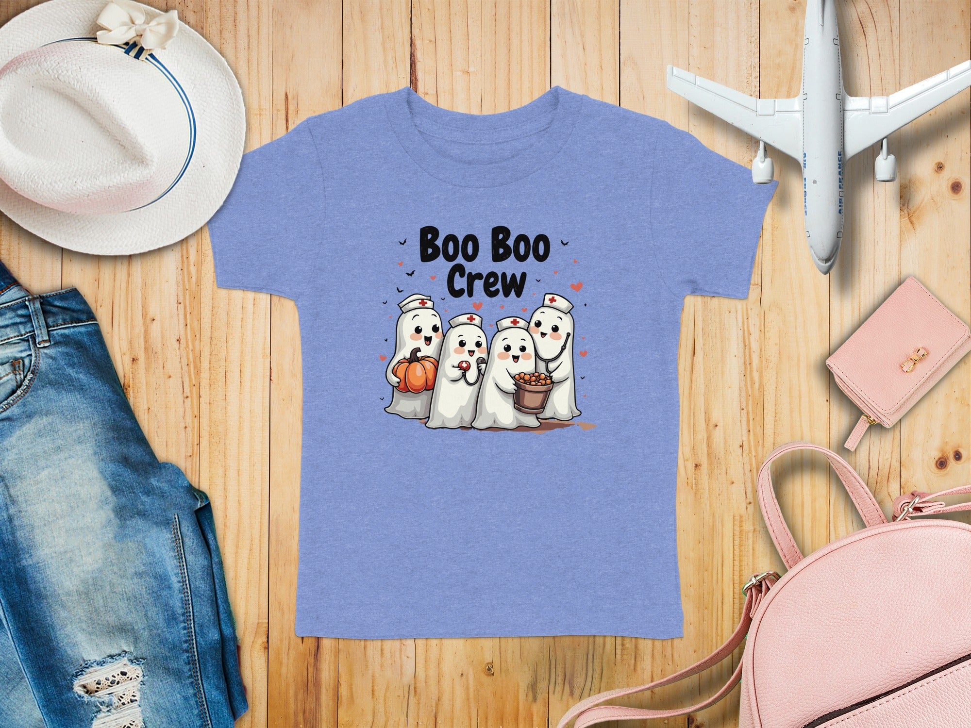 Toddler Tee - Boo Boo Crew of Nurse Ghosts Design