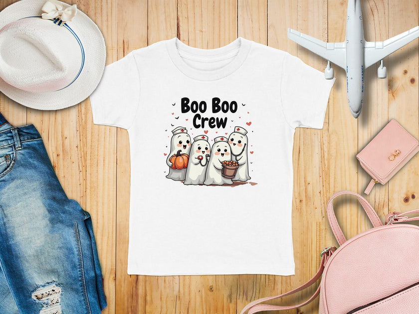 Toddler Tee - Boo Boo Crew of Nurse Ghosts Design