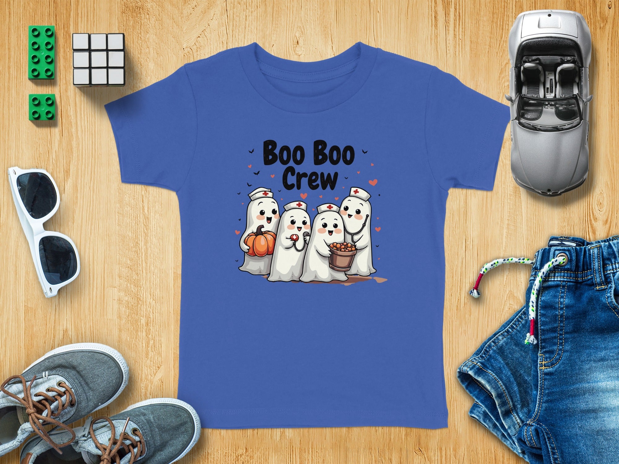 Toddler Tee - Boo Boo Crew of Nurse Ghosts Design