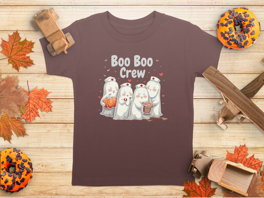 Toddler Tee - Boo Boo Crew of Nurse Ghosts Design