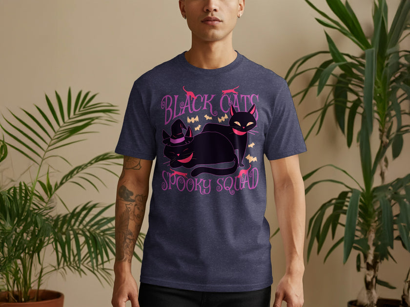 Black Cats Spooky Squad Halloween T-shirt product type