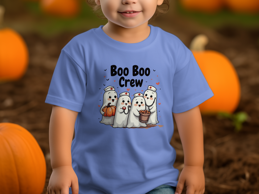 Toddler Tee - Boo Boo Crew of Nurse Ghosts Design