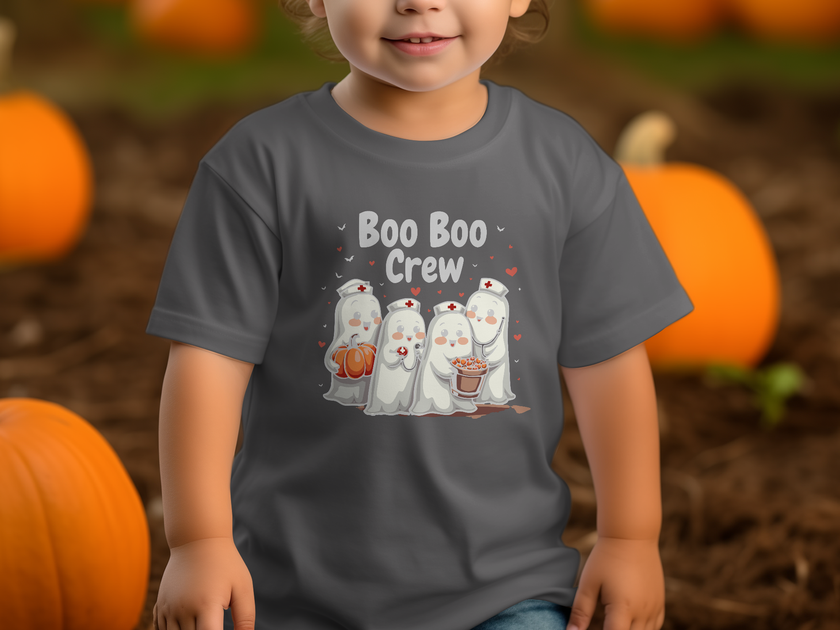 Toddler Tee - Boo Boo Crew of Nurse Ghosts Design