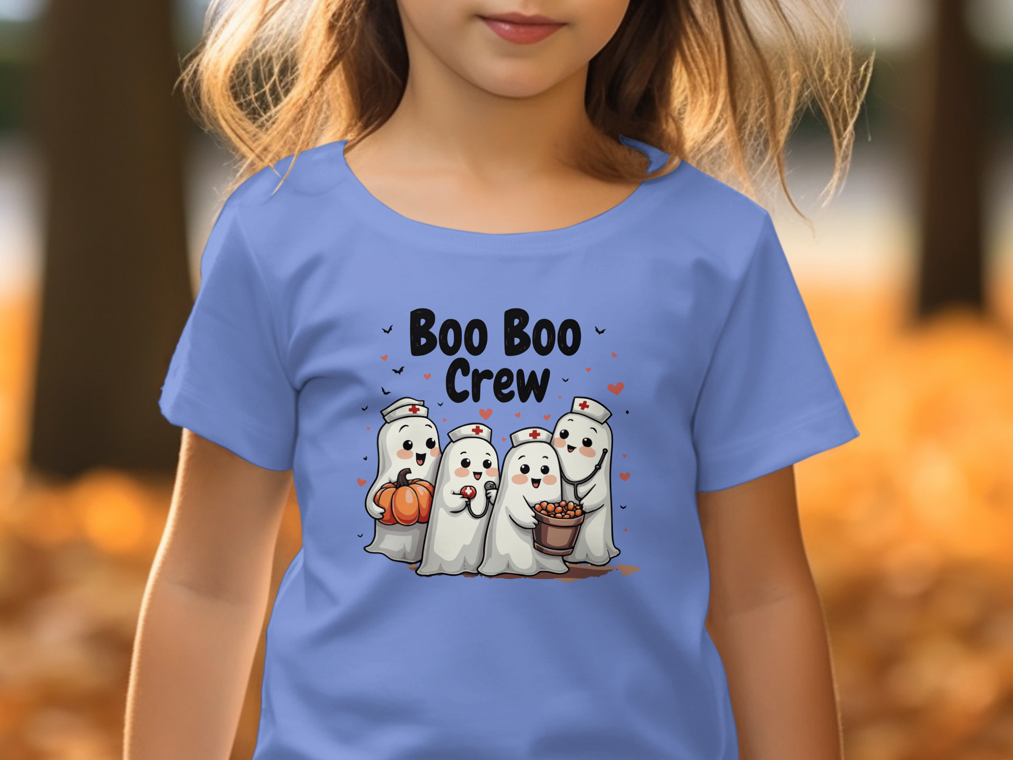 Toddler Tee - Boo Boo Crew of Nurse Ghosts Design