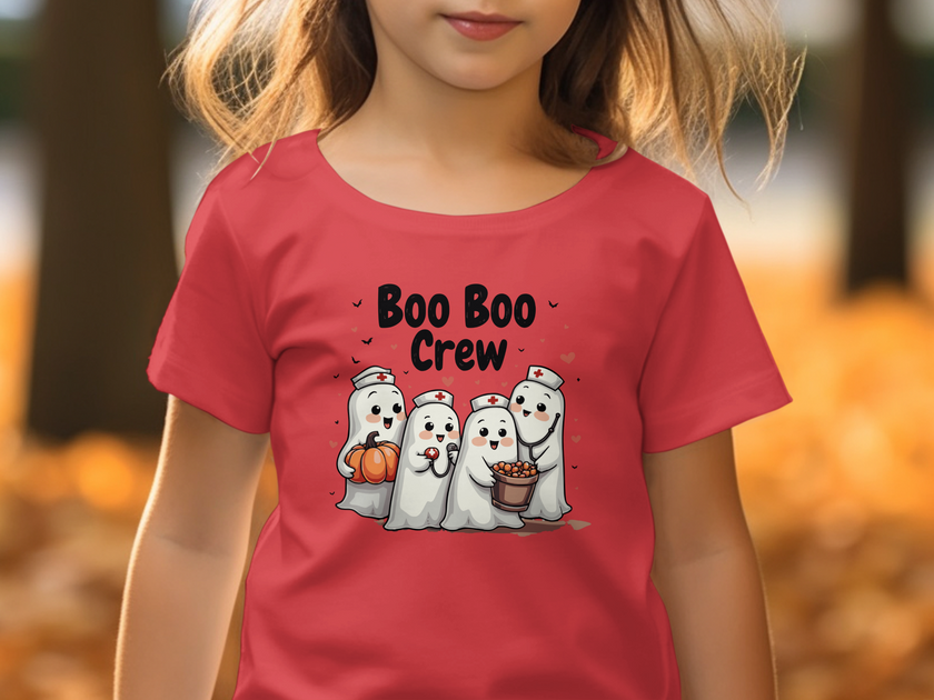 Toddler Tee - Boo Boo Crew of Nurse Ghosts Design