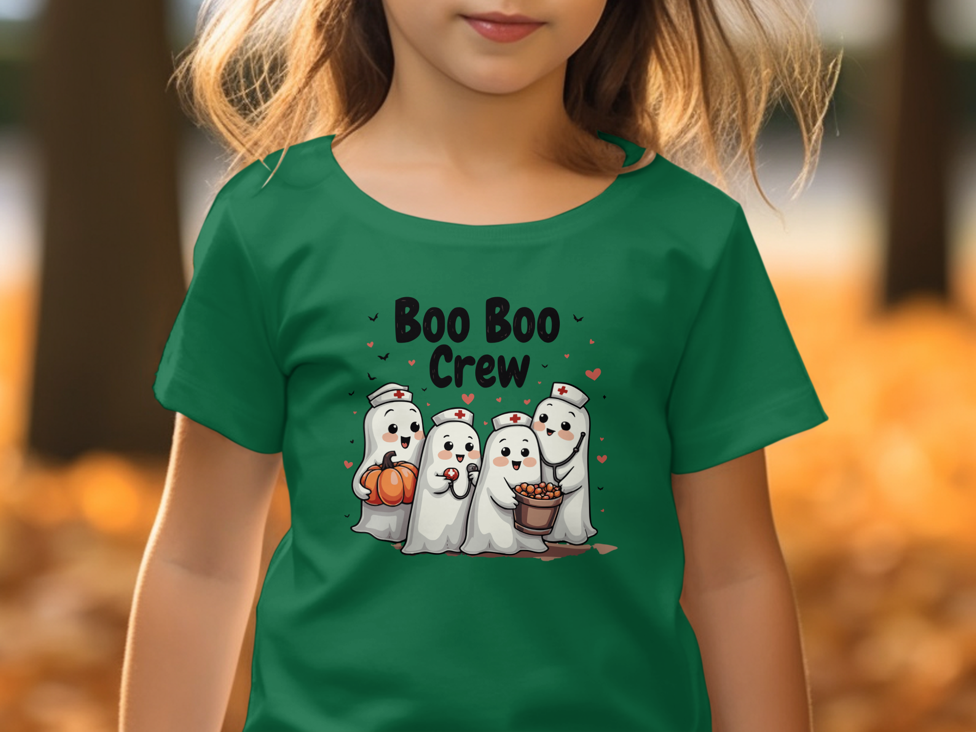 Toddler Tee - Boo Boo Crew of Nurse Ghosts Design