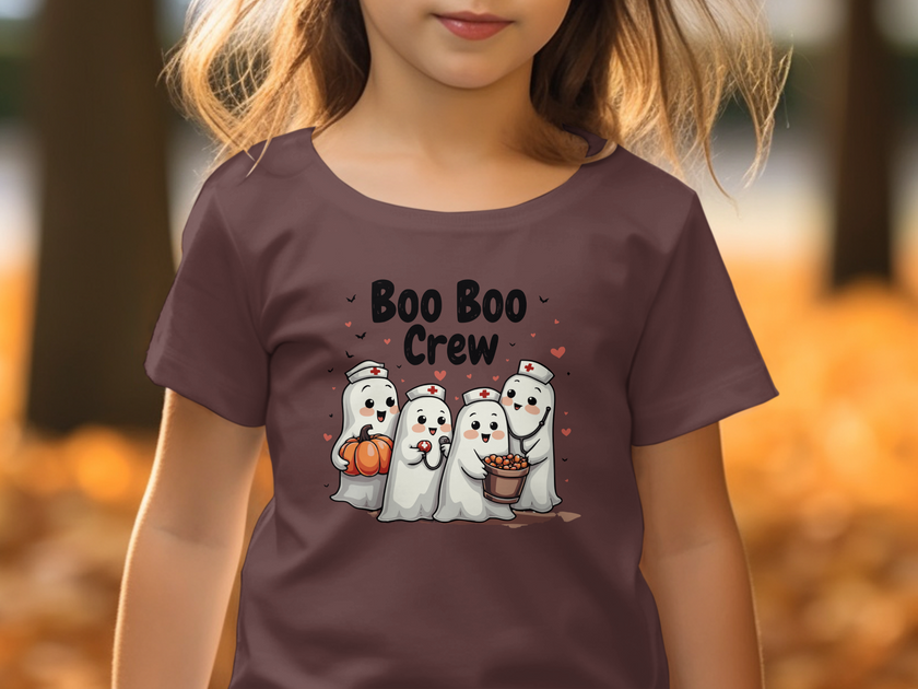 Toddler Tee - Boo Boo Crew of Nurse Ghosts Design