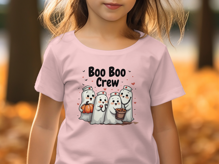 Toddler Tee - Boo Boo Crew of Nurse Ghosts Design