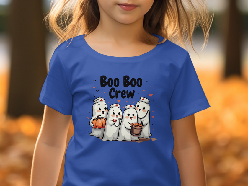 Toddler Tee - Boo Boo Crew of Nurse Ghosts Design