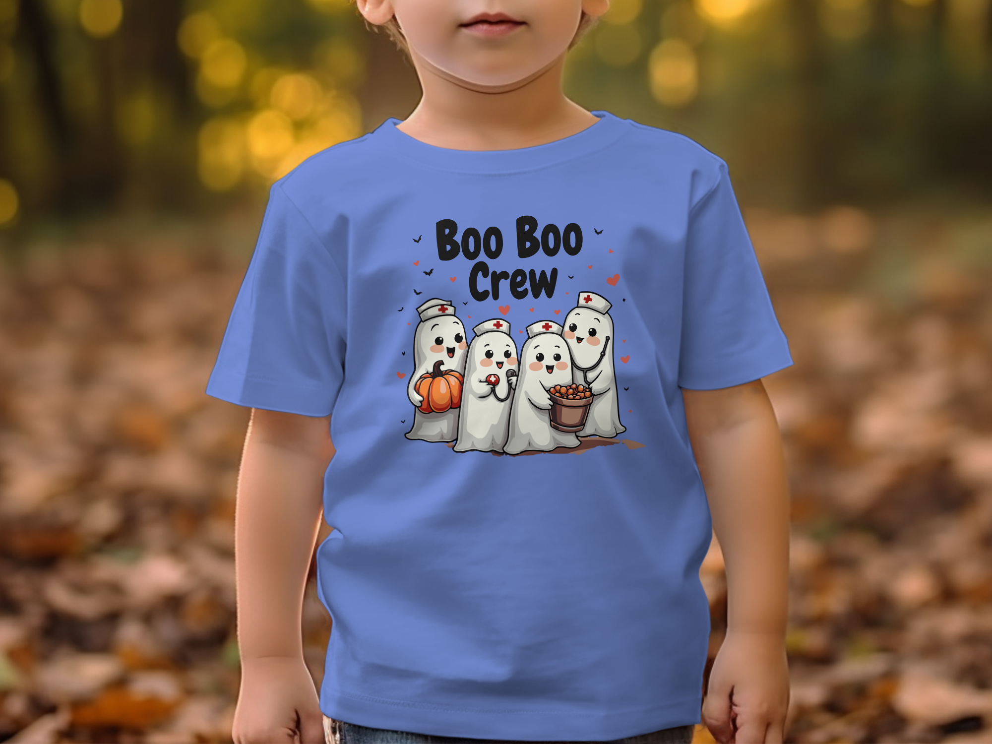 Toddler Tee - Boo Boo Crew of Nurse Ghosts Design