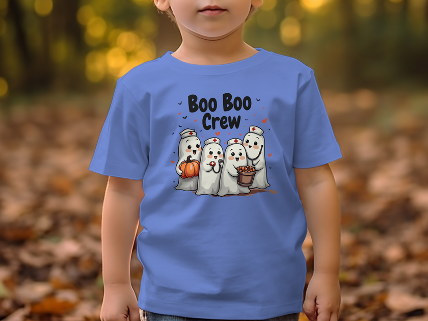 Toddler Tee - Boo Boo Crew of Nurse Ghosts Design