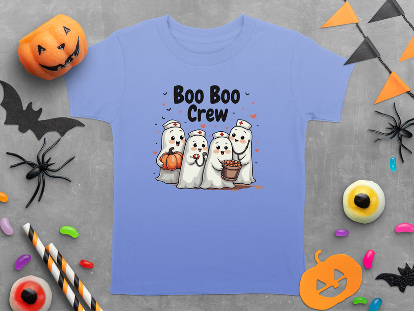 Toddler Tee - Boo Boo Crew of Nurse Ghosts Design