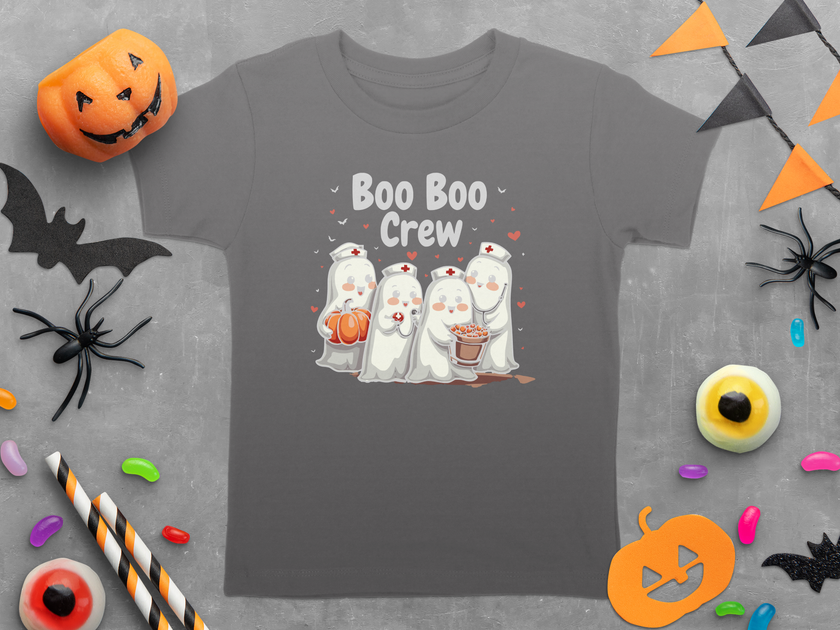 Toddler Tee - Boo Boo Crew of Nurse Ghosts Design