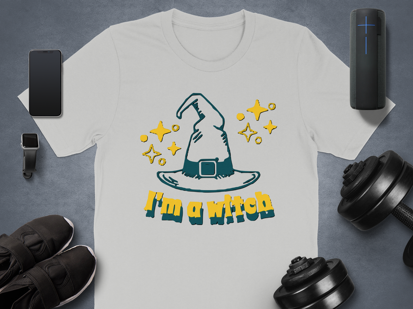 I'm a Witch Graphic Tee Halloween Theme product type