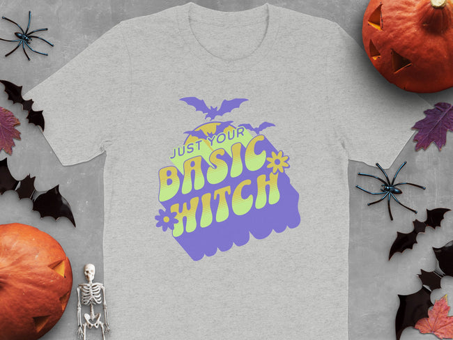 Just Your Basic Witch Graphic Halloween Shirt product