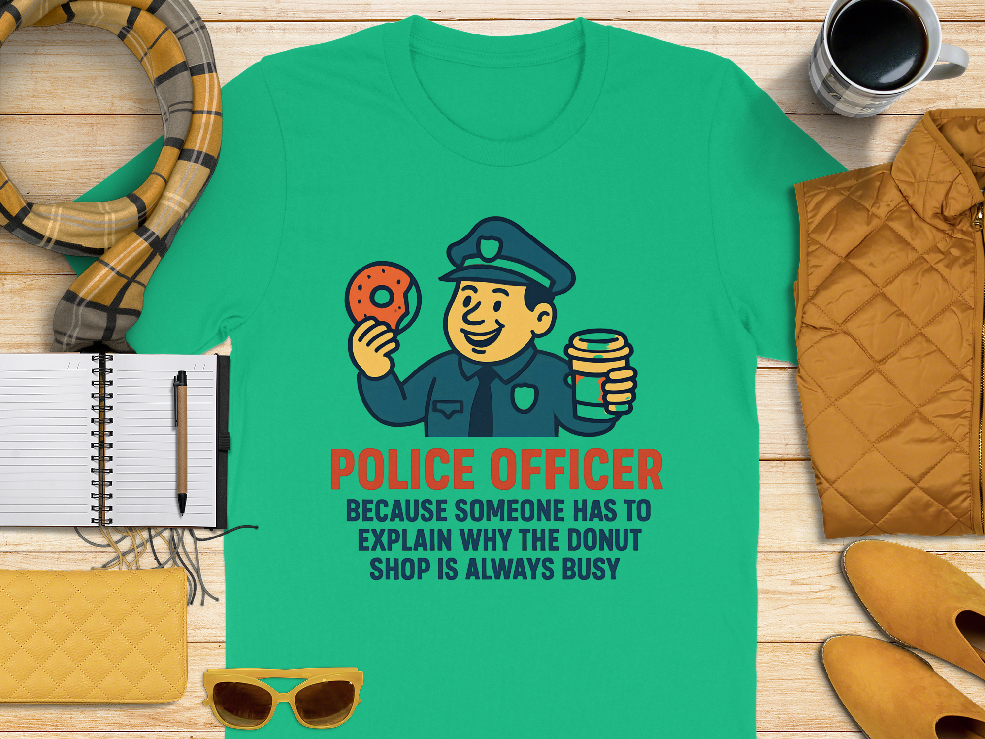 Police Officer Explains Why Donut Shop Is Always Busy product type
