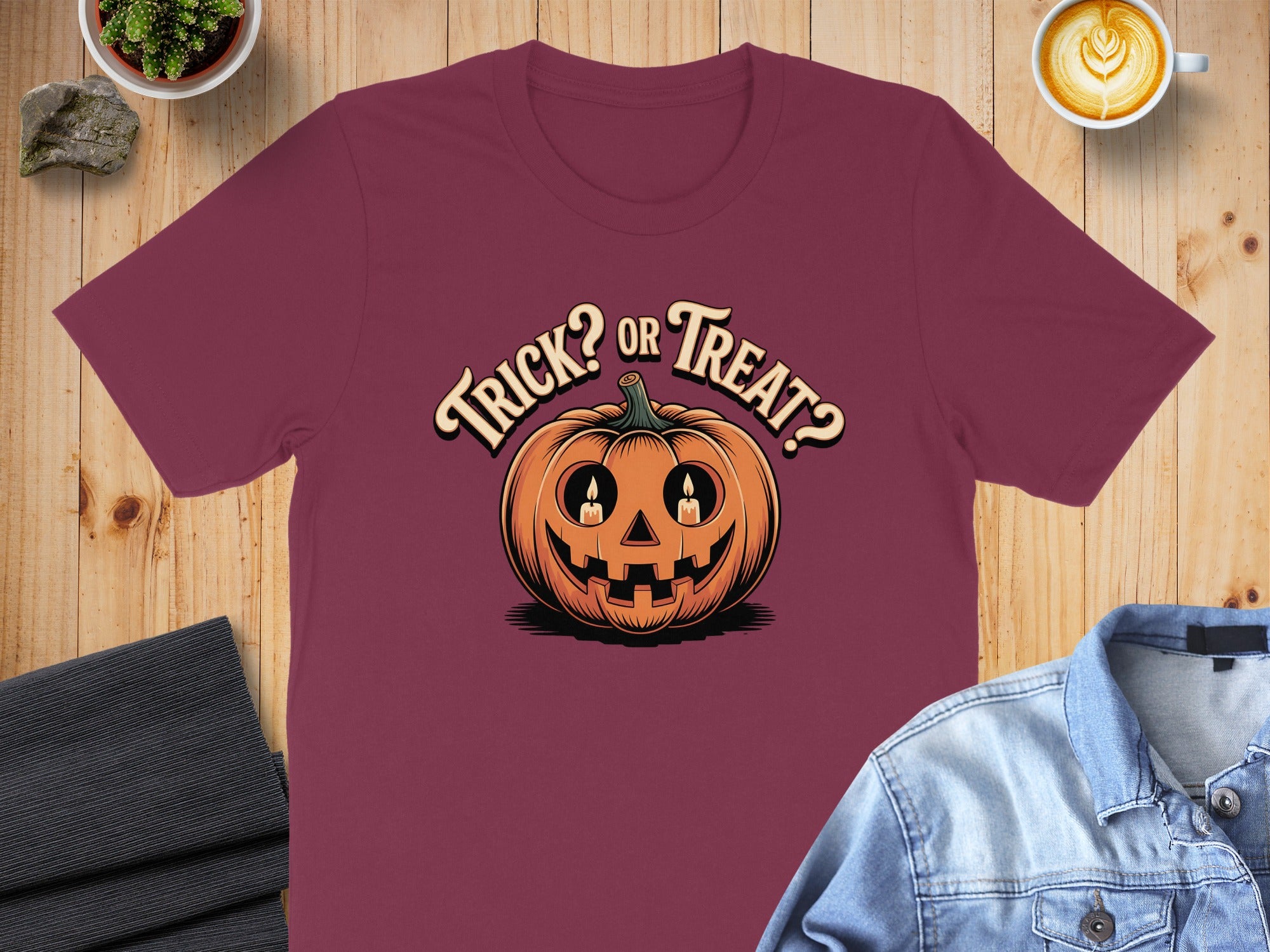 Trick or Treat Pumpkin Face Graphic T-shirt product