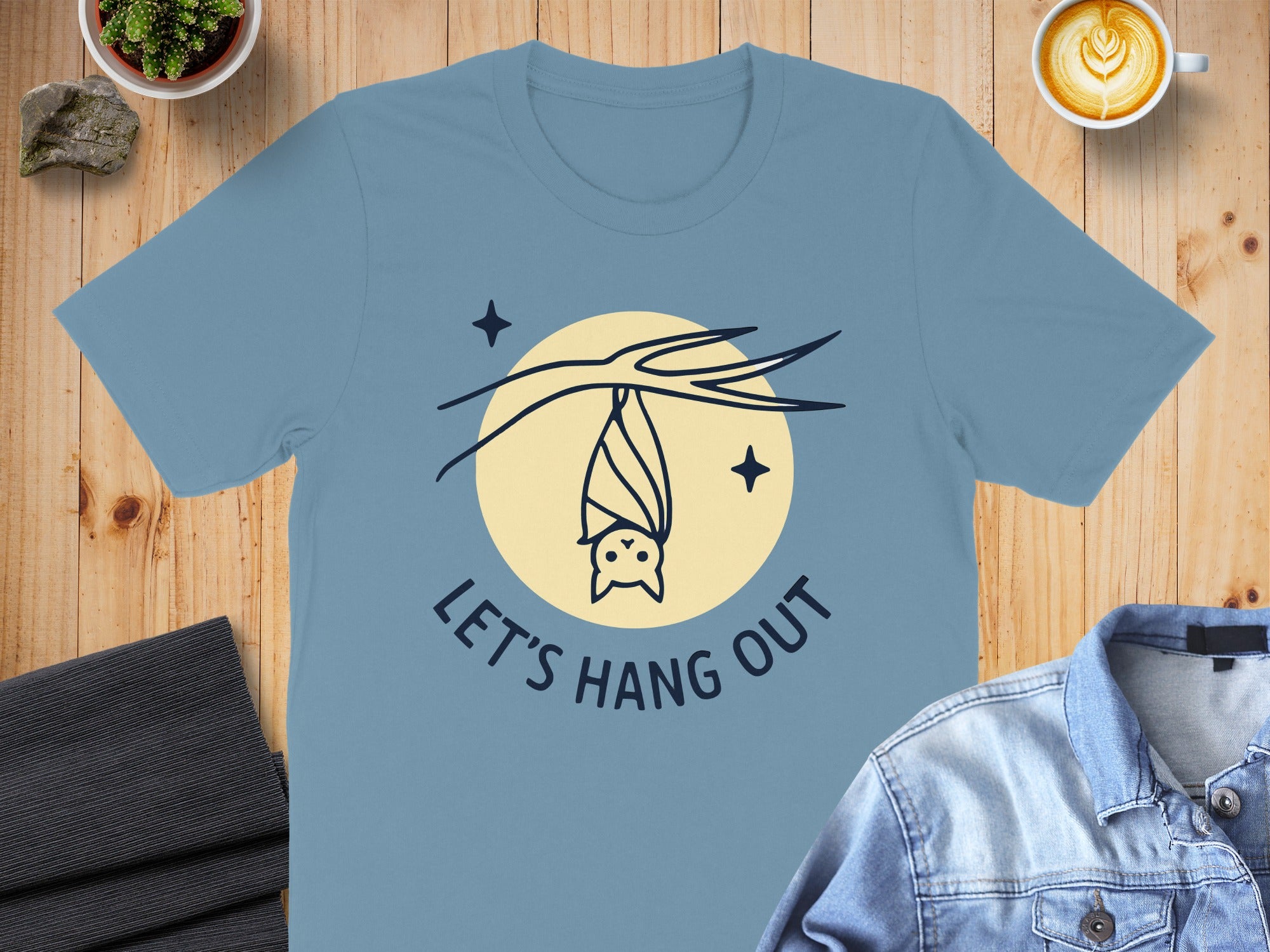 Let's Hang Out Bat Graphic Design T-Shirt product type