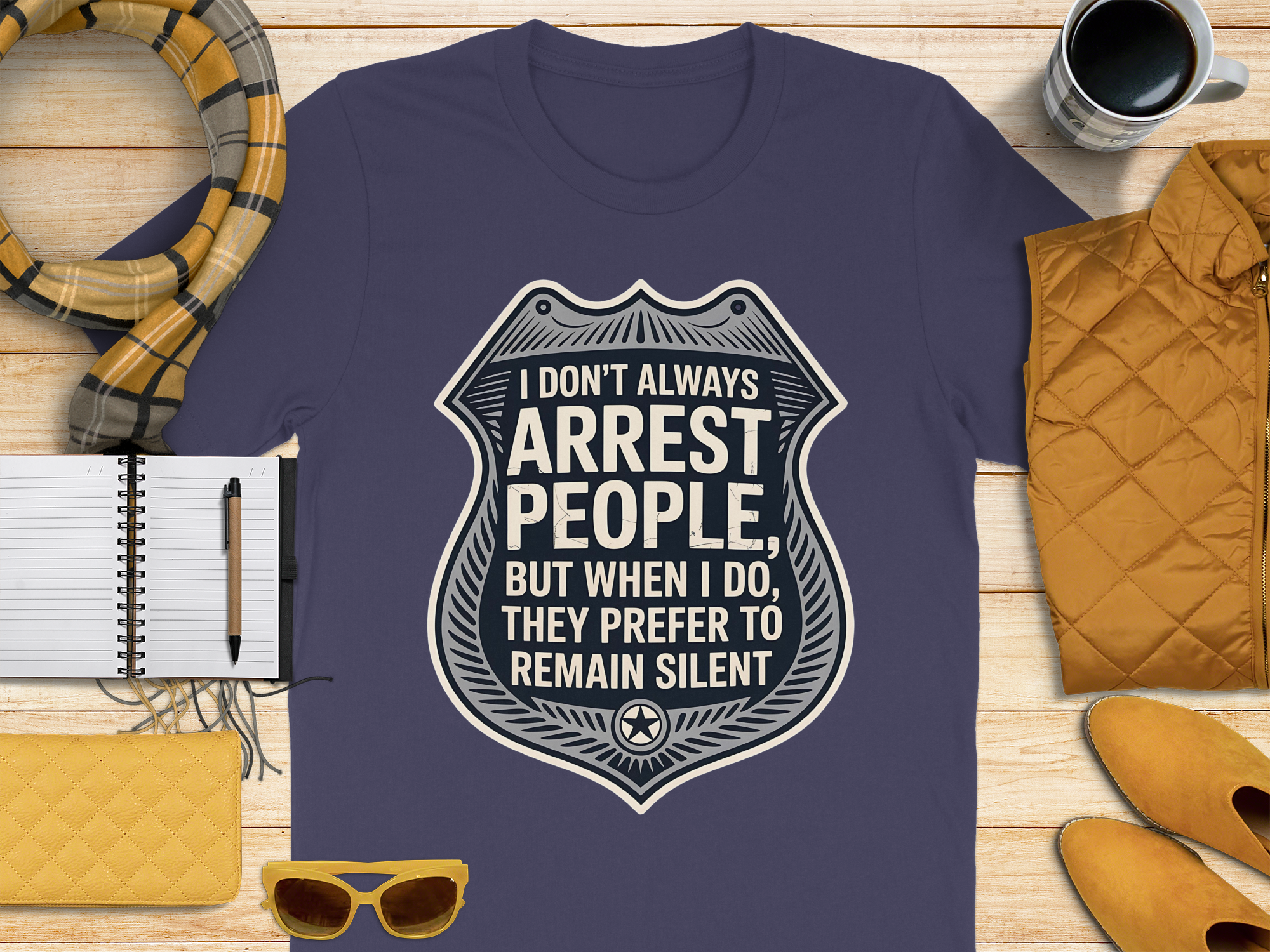I Don't Always Arrest People Graphic Printed T-shirt Product