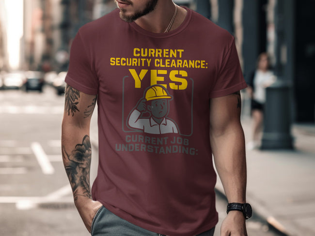 Current Security Clearance Yes Graphic T-Shirt product