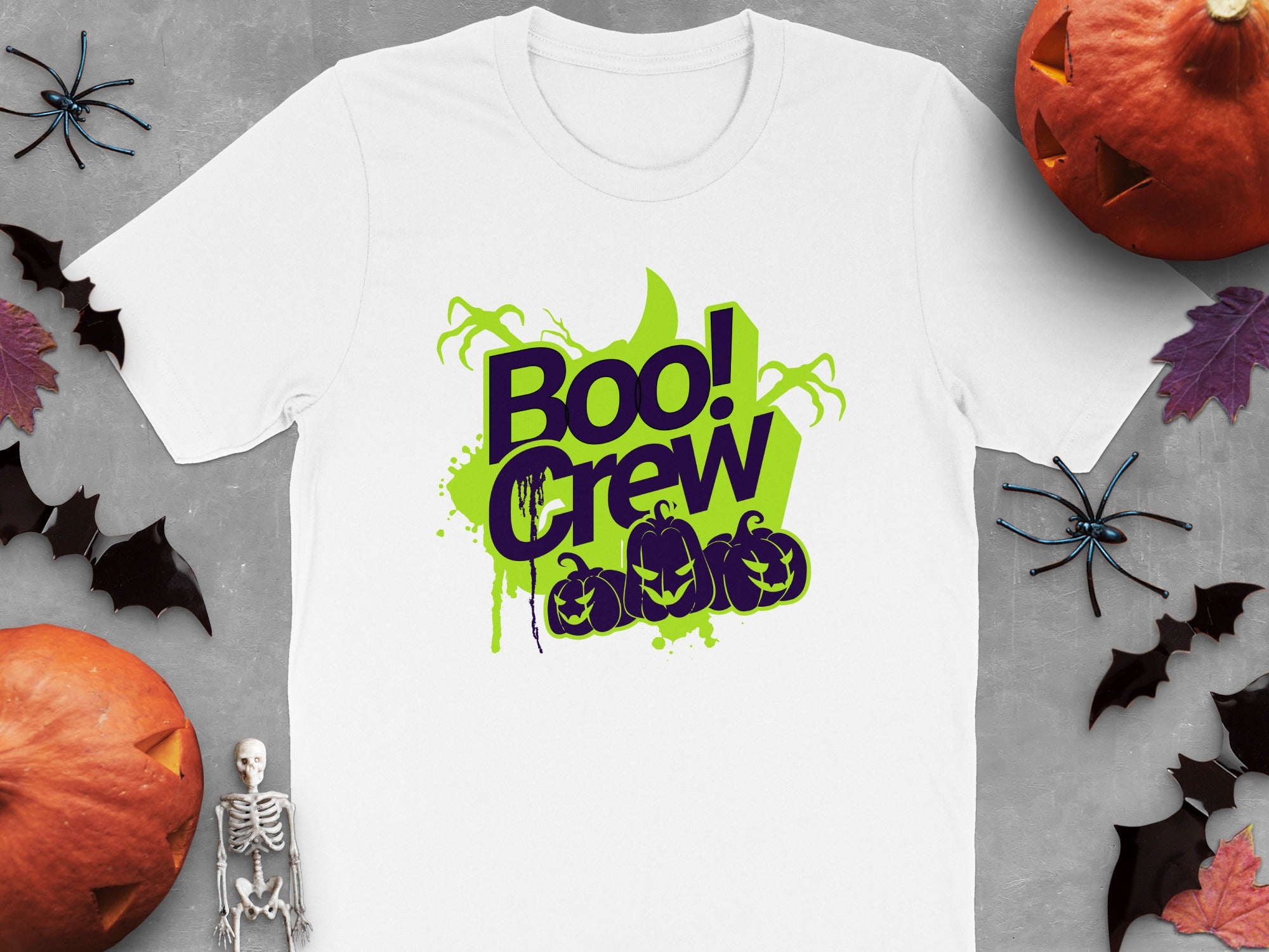 Boo Crew Halloween T-Shirt with Fun Pumpkin Theme product type