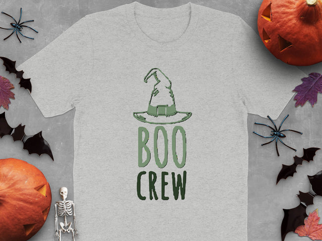 Boo Crew Graphic Witch Hat T-Shirt Halloween product