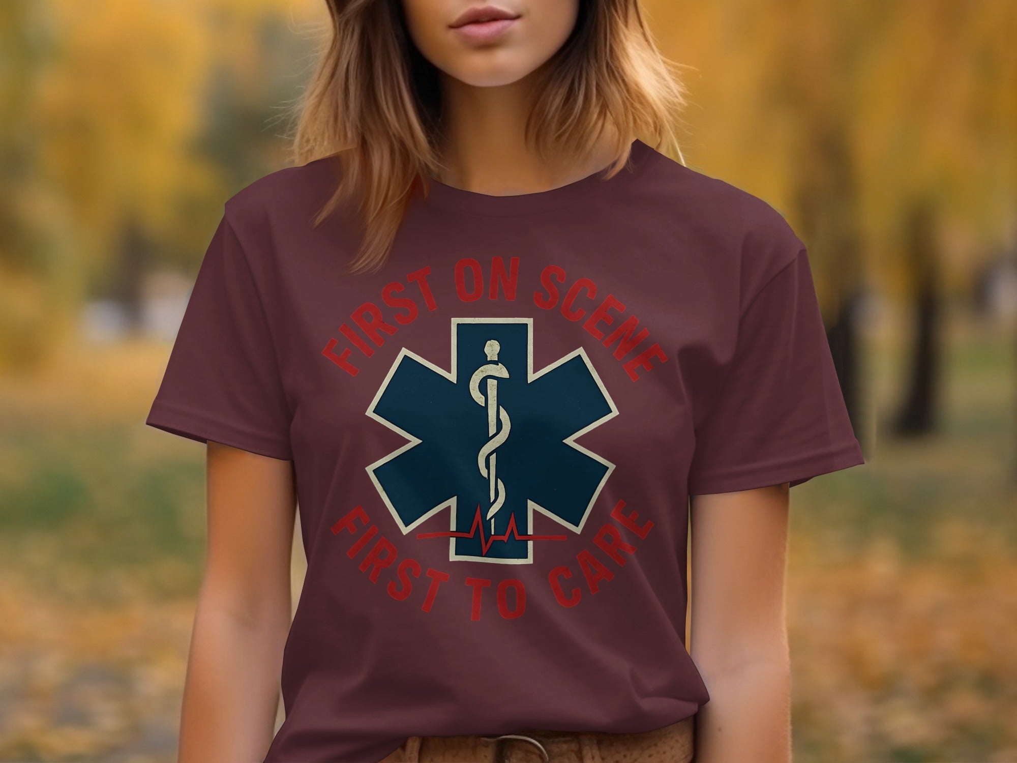 First On Scene First To Care Graphic T-Shirt product type