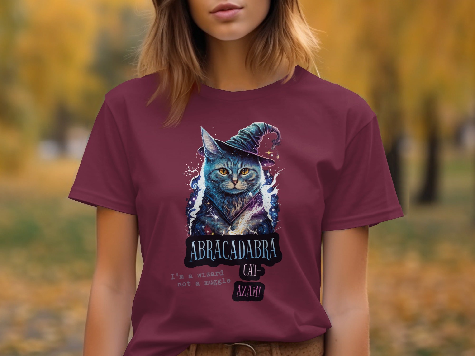 Abracadabra Cat-Azam Wizard Cat Graphic T-shirt product