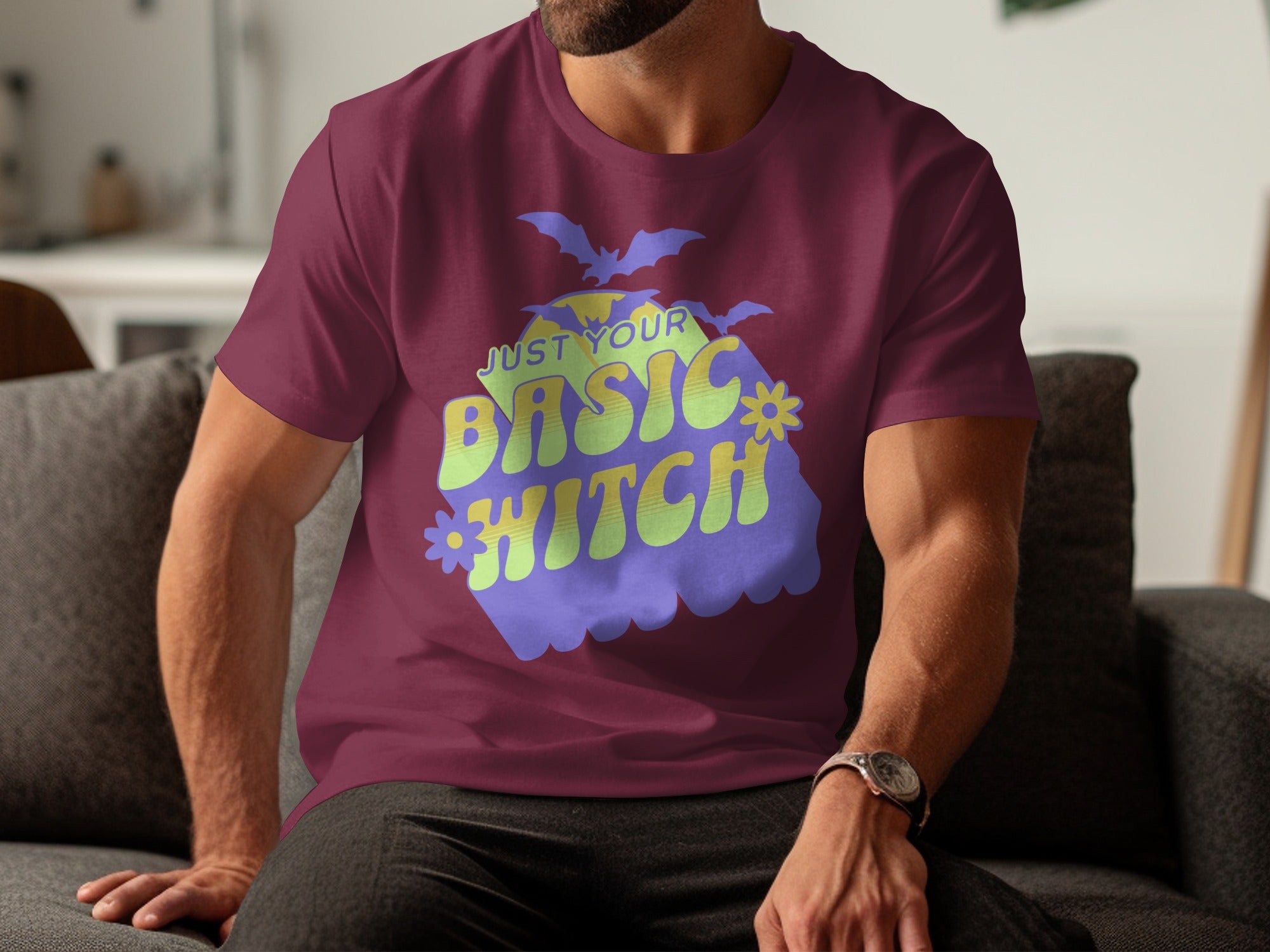 Just Your Basic Witch Graphic Tee Shirt product type