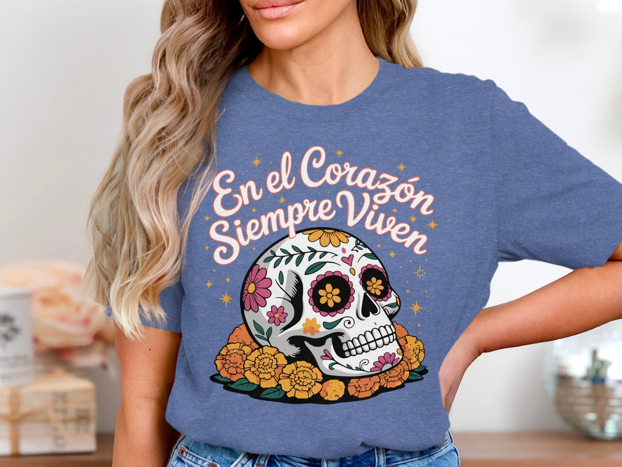 En el Corazón Siempre Viven Skull Tee product
