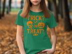 Halloween Trick or Treat Skull Pumpkin T-shirt product