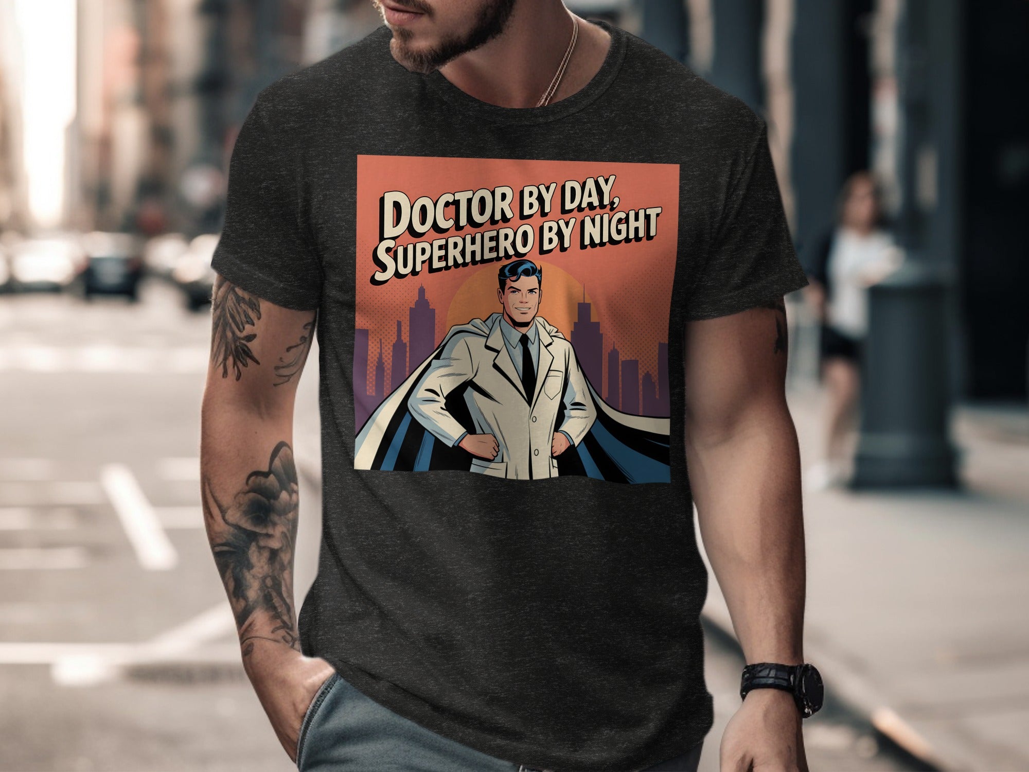 Doctor By Day Superhero By Night Graphic T-Shirt product