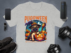 Pugoween Witch with Pumpkin Halloween T-shirt product type