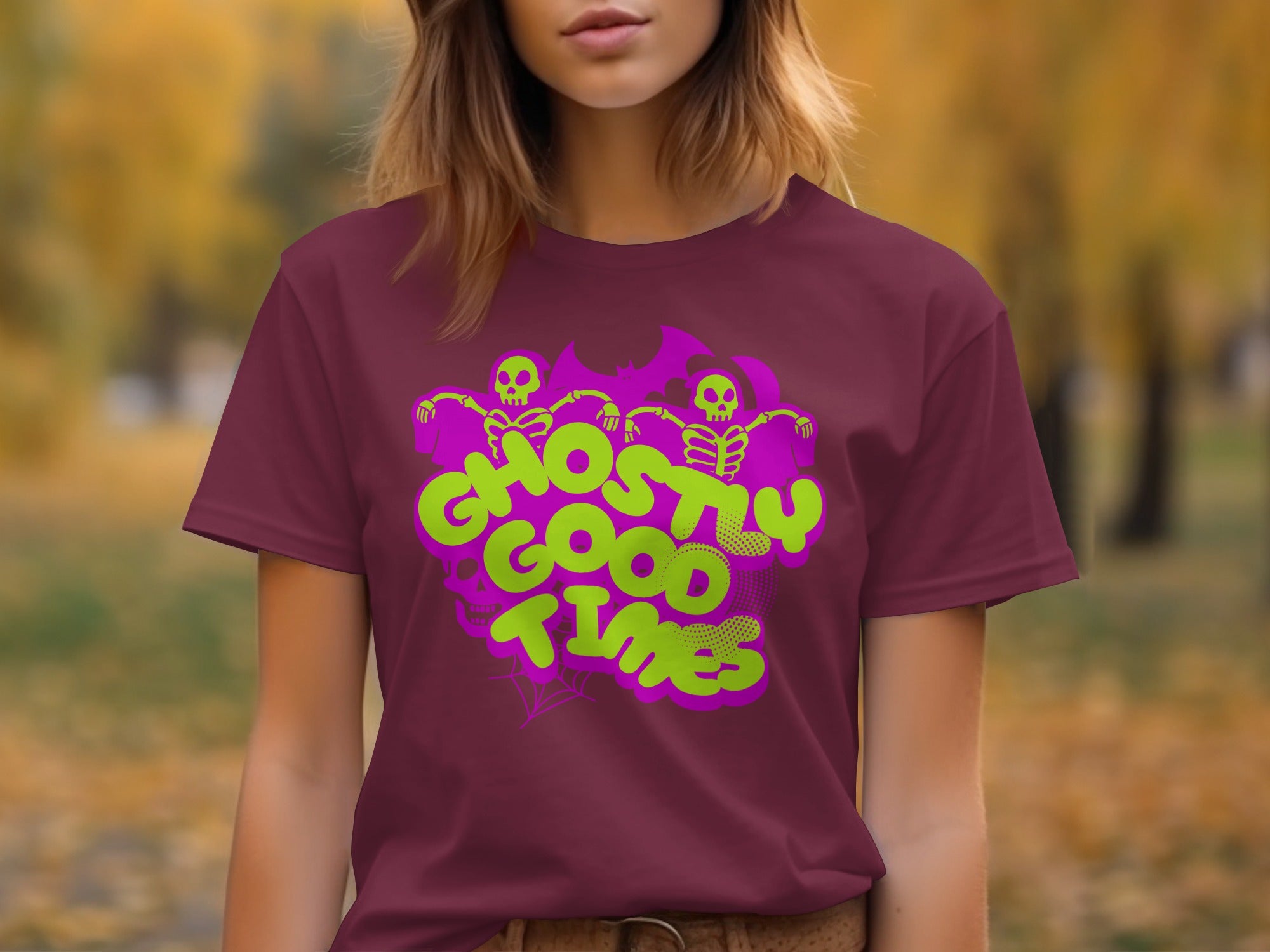 Ghostly Good Times Halloween Theme T-shirt product type