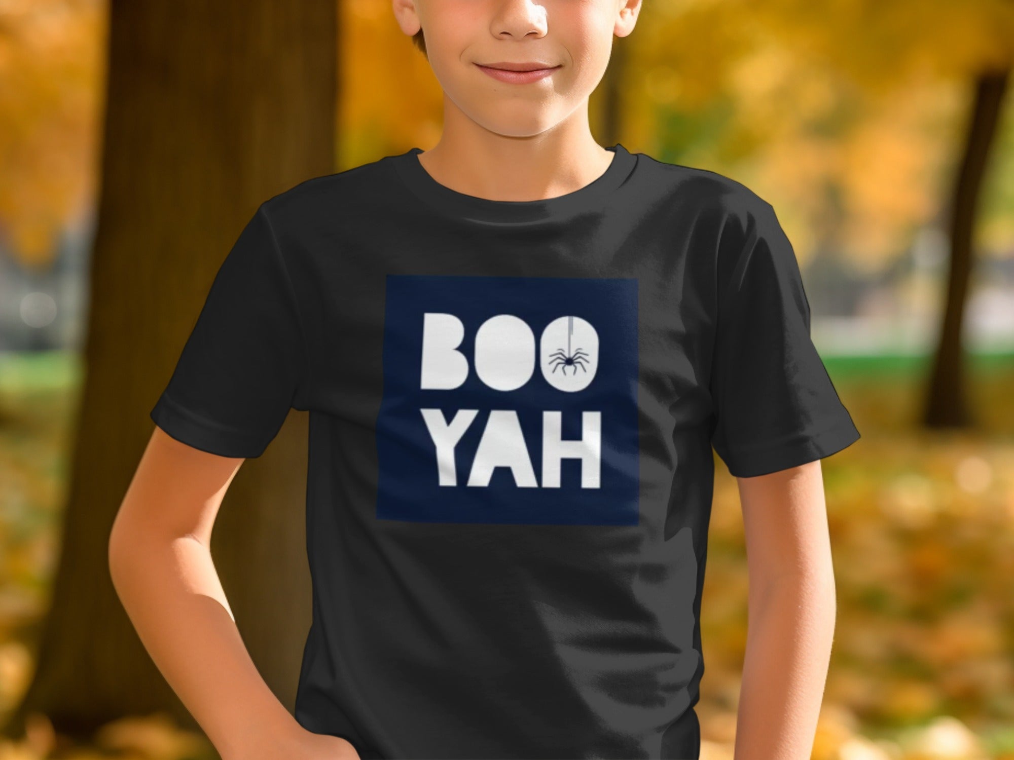 BOO YAH with Cute Spider Graphic T-shirt product