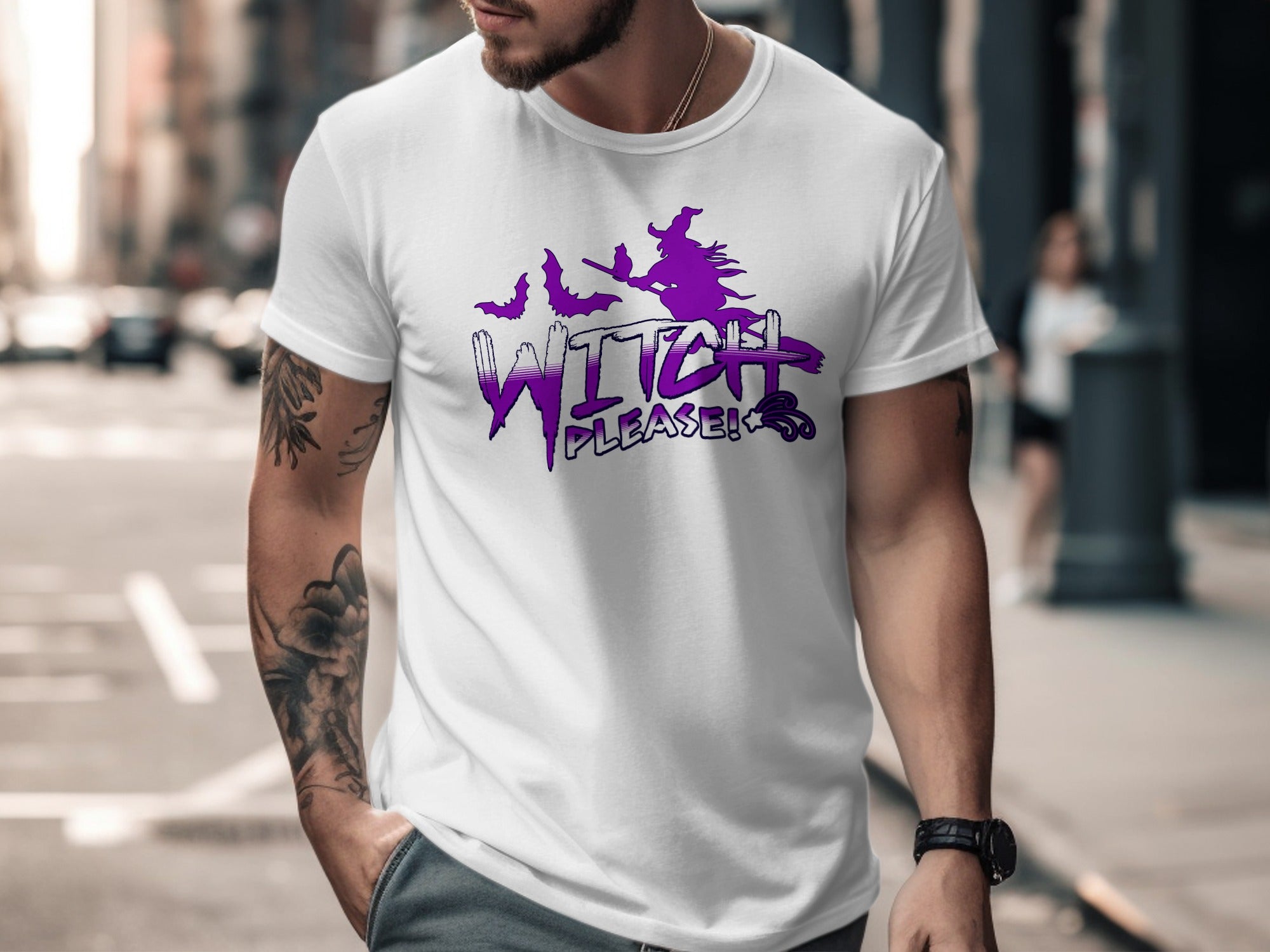 Witch Please Halloween Themed Graphic T-Shirt product