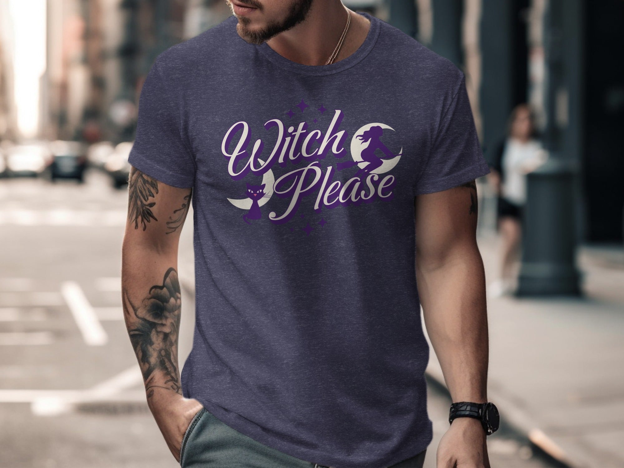 Witch Please Moon and Witch Graphic T-Shirt product