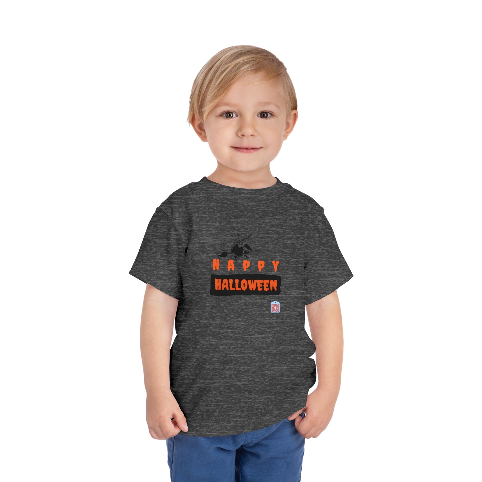 Happy Halloween with Flying Witch Halloween Graphic T-Shirt