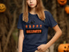 Happy Halloween T-shirt with Witch Design product type