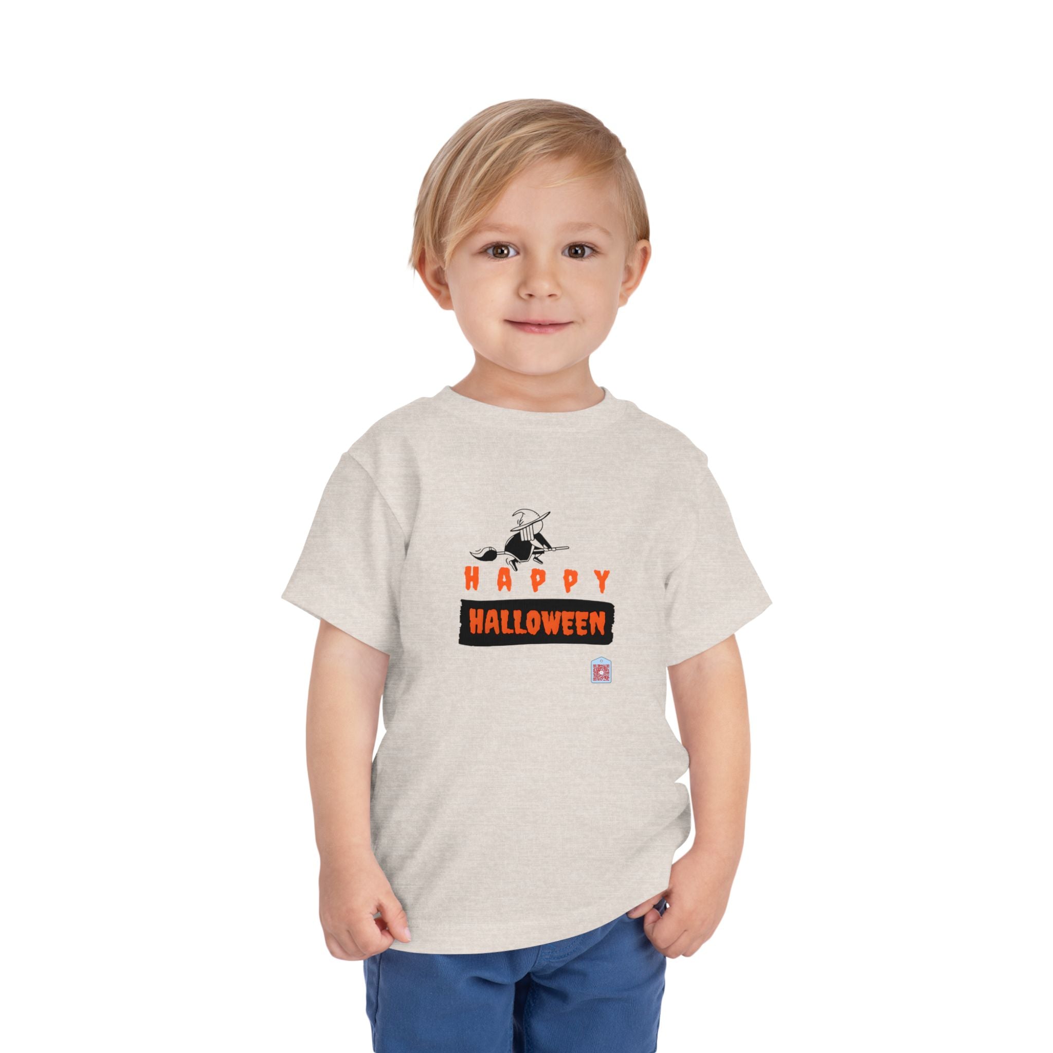 Happy Halloween with Flying Witch Halloween Graphic T-Shirt